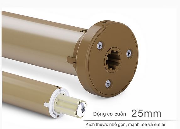 Động cơ ống cho rèm Roman RL25